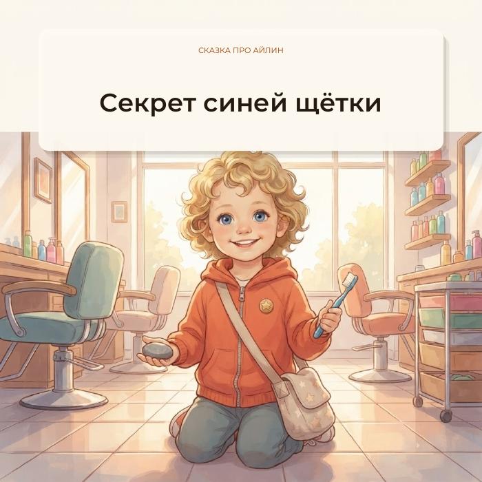Обложка книжки «Секрет синей щётки»