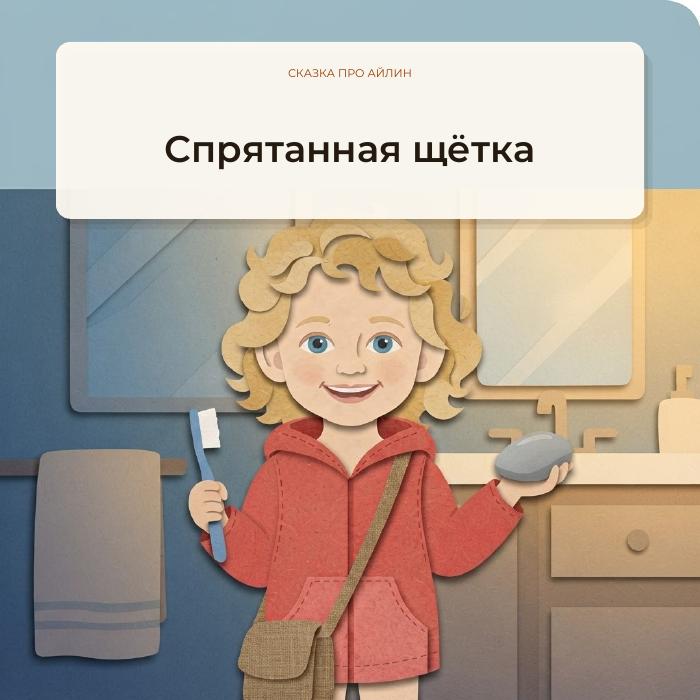 Обложка книжки «Спрятанная щётка»