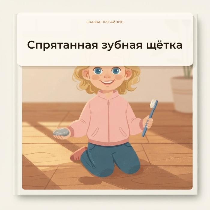 Обложка книжки «Спрятанная зубная щётка»