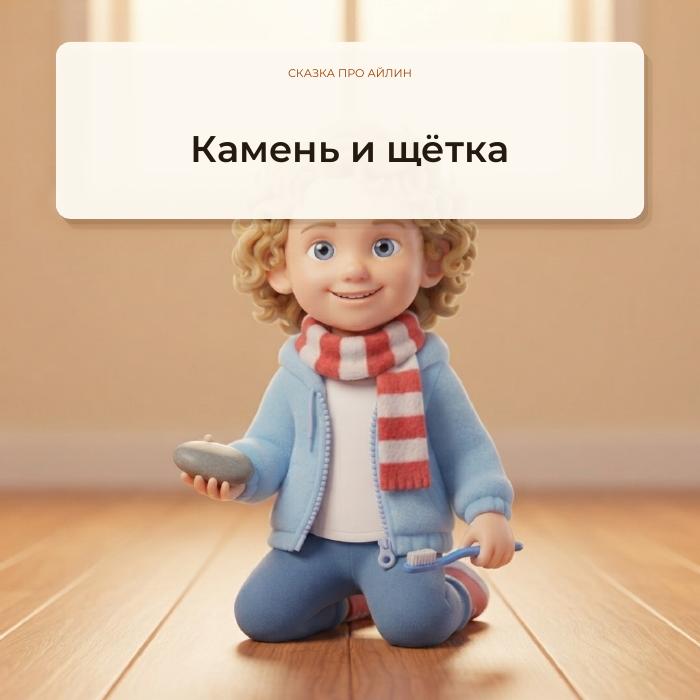 Обложка книжки «Камень и щётка»