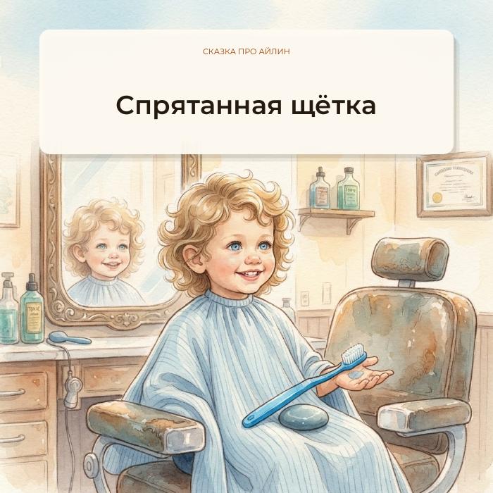 Обложка книжки «Спрятанная щётка»
